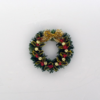 (image for) Traditional Holly Leaf and Berry Wreath